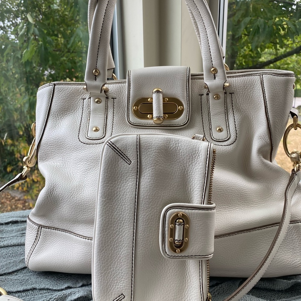 ANN TAYLOR Leather Shoulder bag and clutch- NEVER WORN